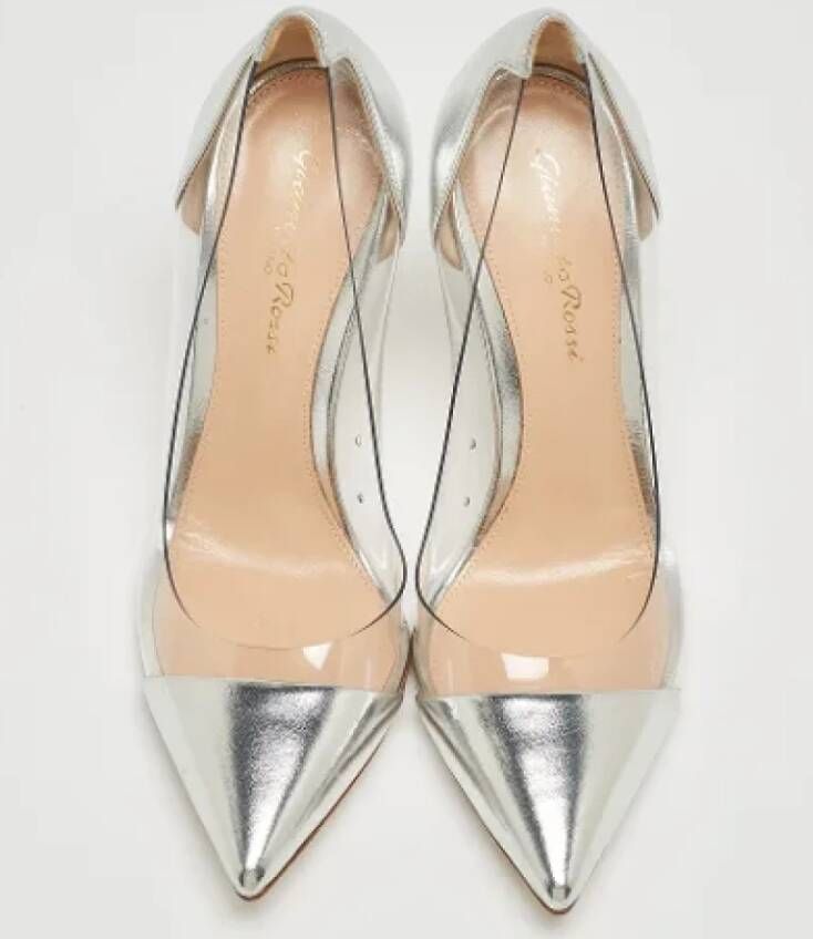 Gianvito Rossi Pre-owned Leather heels Gray Dames