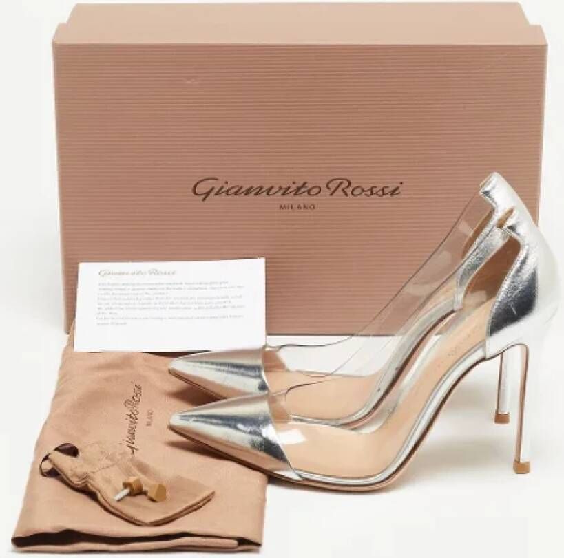 Gianvito Rossi Pre-owned Leather heels Gray Dames