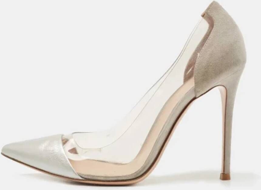 Gianvito Rossi Pre-owned Leather heels Gray Dames