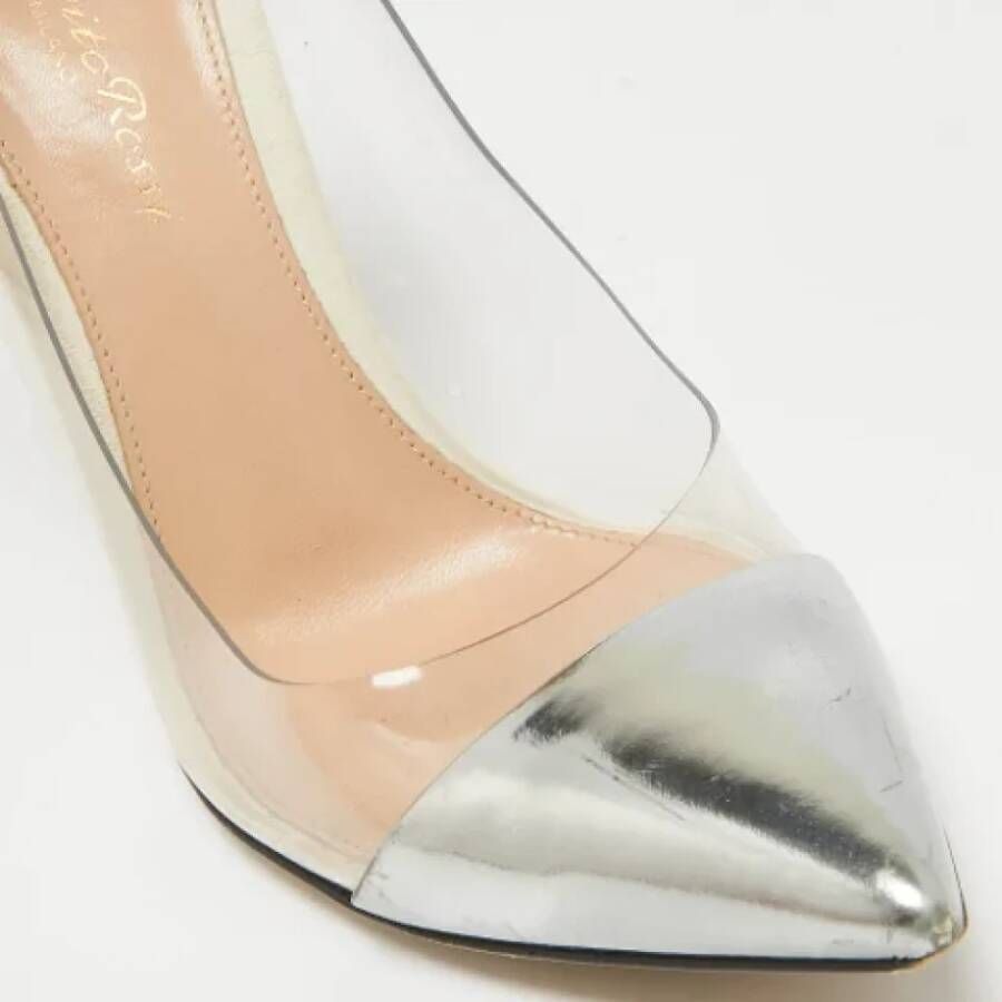 Gianvito Rossi Pre-owned Leather heels Gray Dames