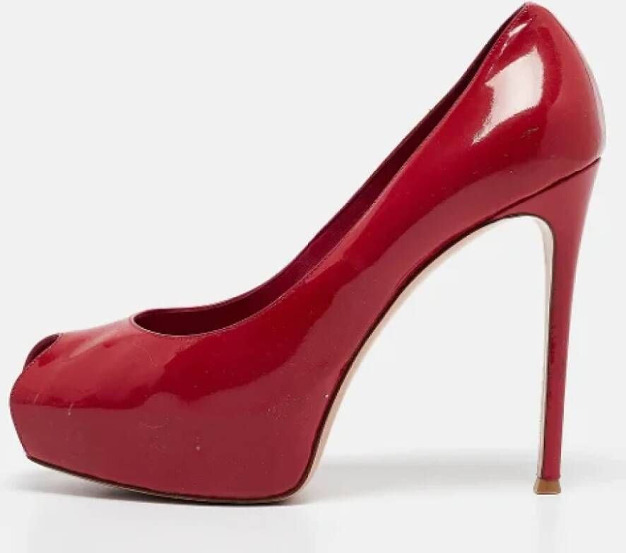 Gianvito Rossi Pre-owned Leather heels Red Dames