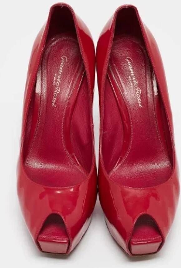 Gianvito Rossi Pre-owned Leather heels Red Dames