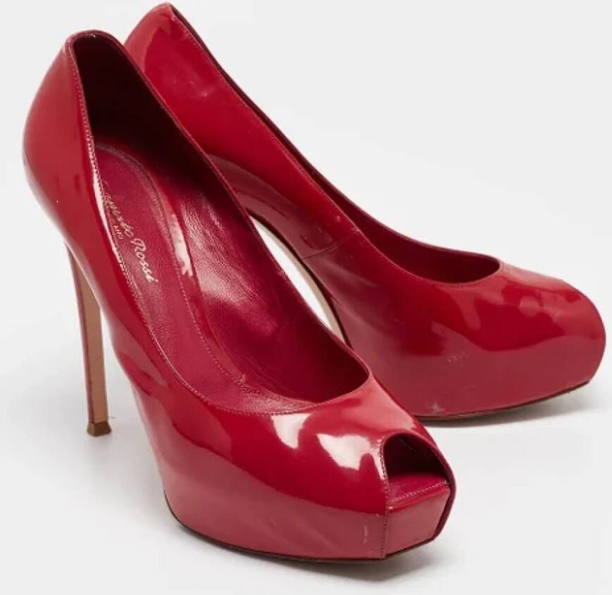 Gianvito Rossi Pre-owned Leather heels Red Dames