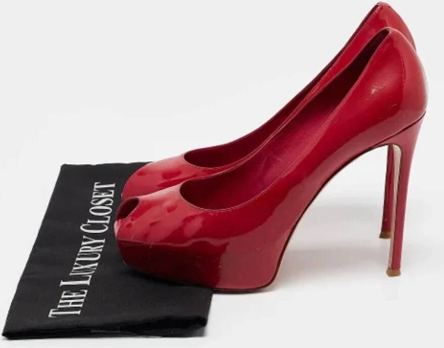 Gianvito Rossi Pre-owned Leather heels Red Dames