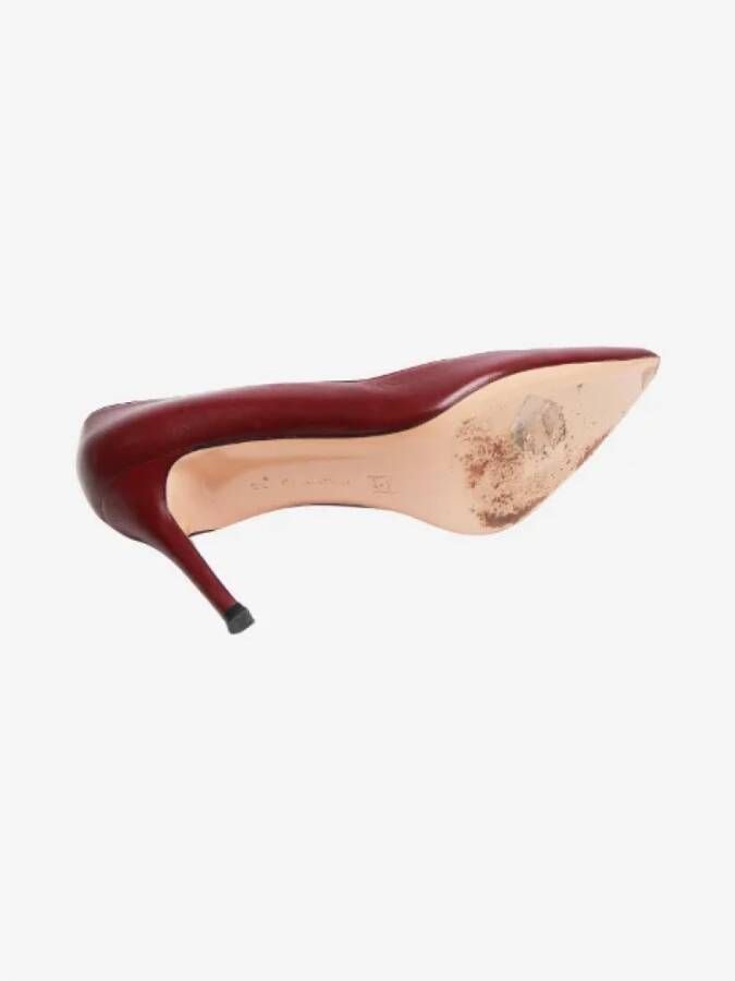 Gianvito Rossi Pre-owned Leather heels Red Dames