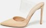 Gianvito Rossi Pre-owned Leather mules Beige Dames - Thumbnail 2