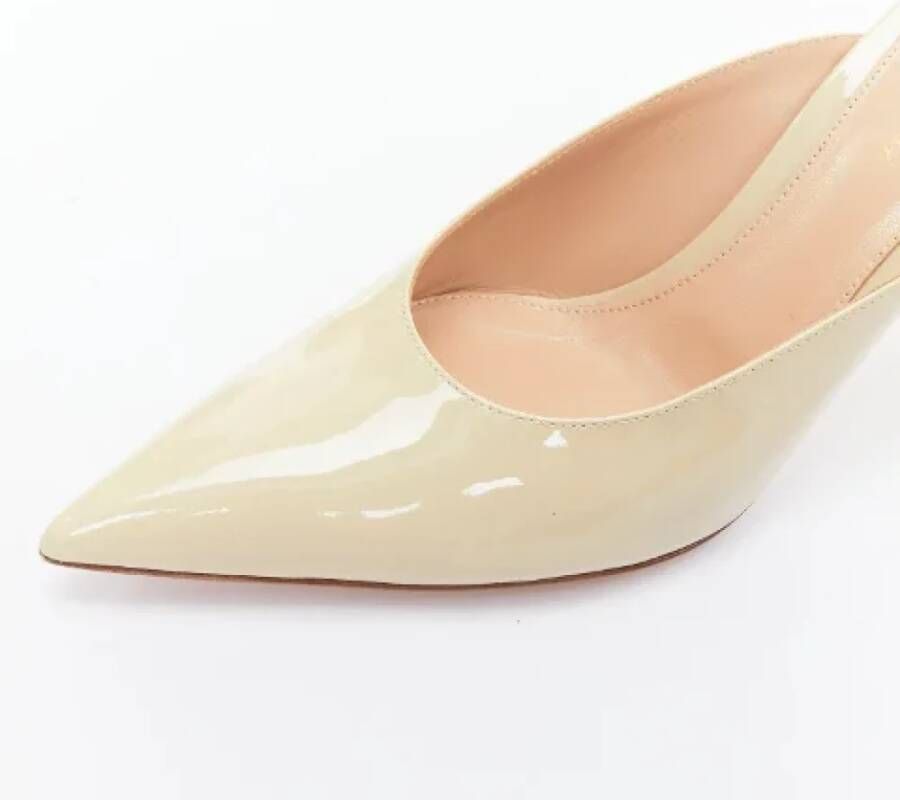 Gianvito Rossi Pre-owned Leather mules Beige Dames