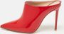 Gianvito Rossi Pre-owned Leather mules Red Dames - Thumbnail 2