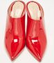 Gianvito Rossi Pre-owned Leather mules Red Dames - Thumbnail 3