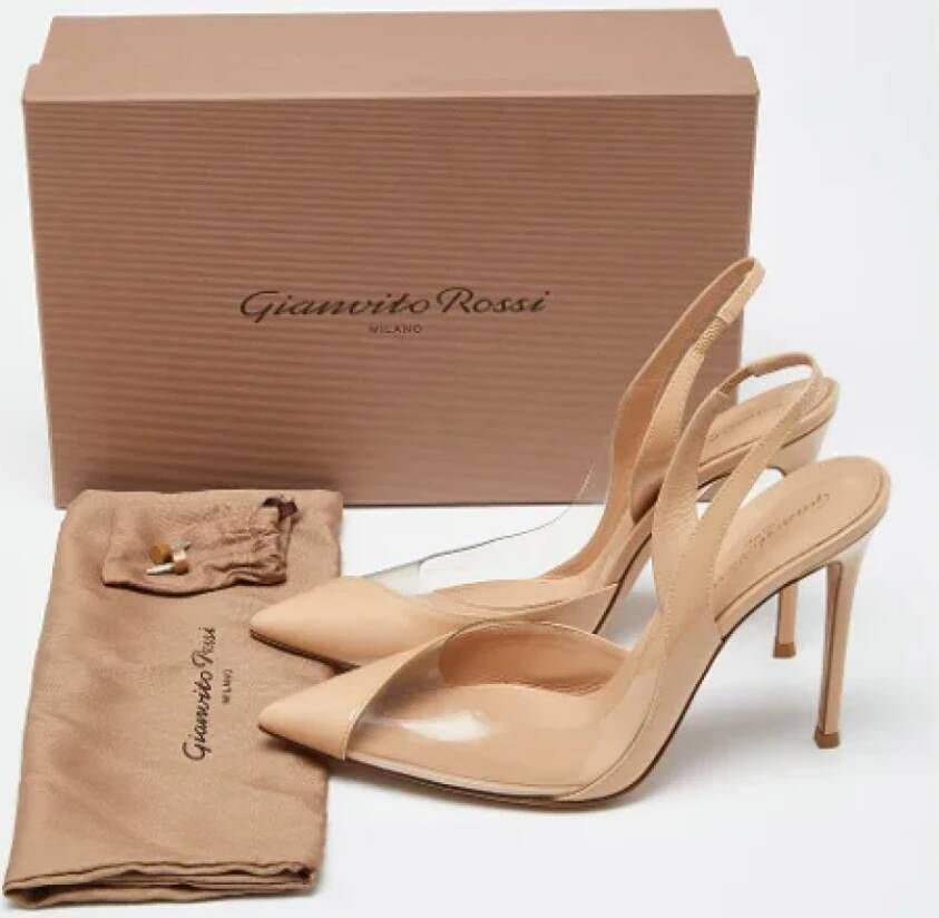 Gianvito Rossi Pre-owned Leather sandals Beige Dames