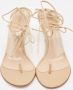 Gianvito Rossi Pre-owned Leather sandals Beige Dames - Thumbnail 3