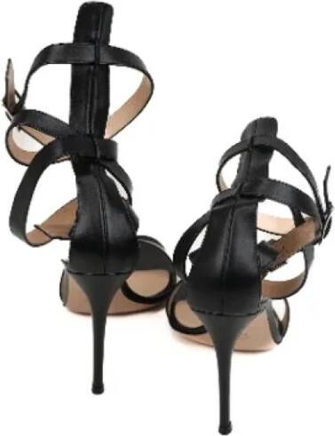 Gianvito Rossi Pre-owned Leather sandals Black Dames