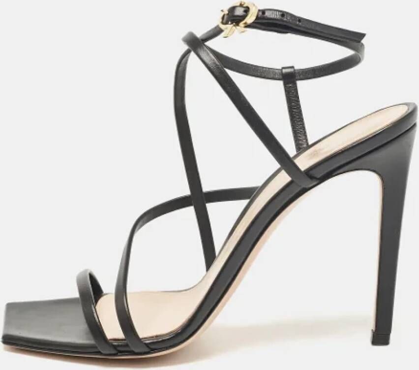 Gianvito Rossi Pre-owned Leather sandals Black Dames