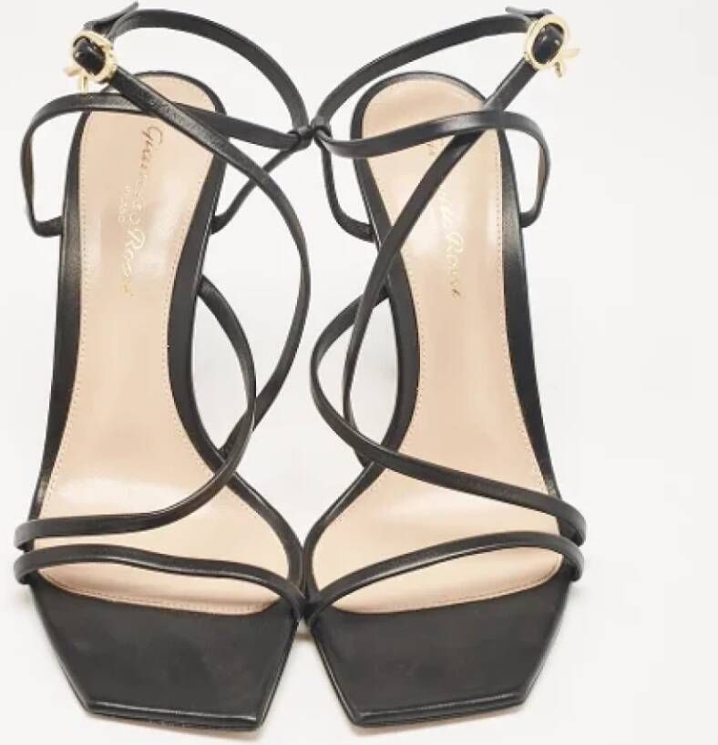 Gianvito Rossi Pre-owned Leather sandals Black Dames