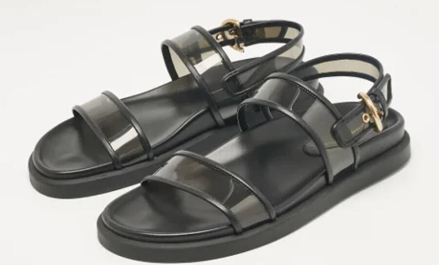 Gianvito Rossi Pre-owned Leather sandals Black Dames