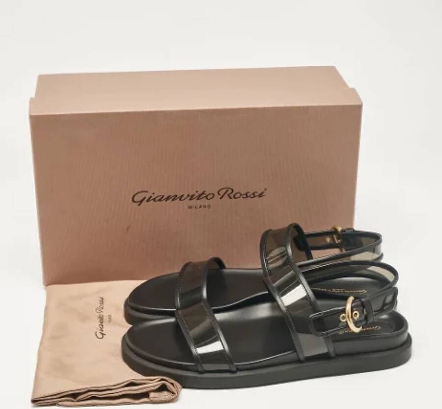 Gianvito Rossi Pre-owned Leather sandals Black Dames