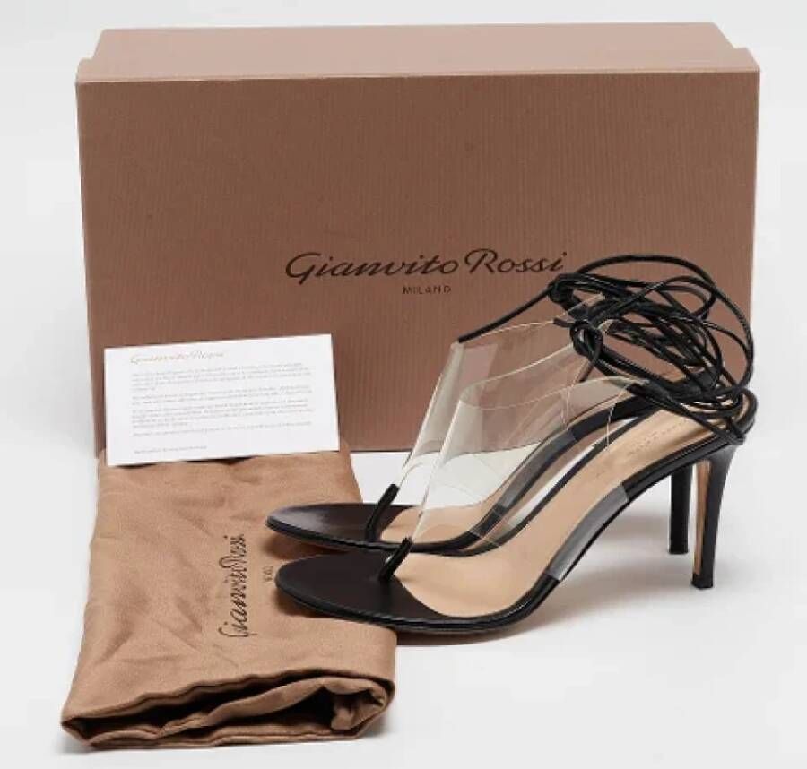 Gianvito Rossi Pre-owned Leather sandals Black Dames