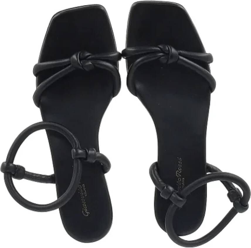 Gianvito Rossi Pre-owned Leather sandals Black Dames