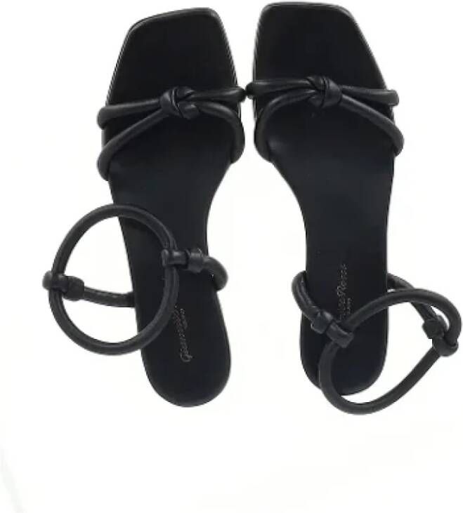 Gianvito Rossi Pre-owned Leather sandals Black Dames