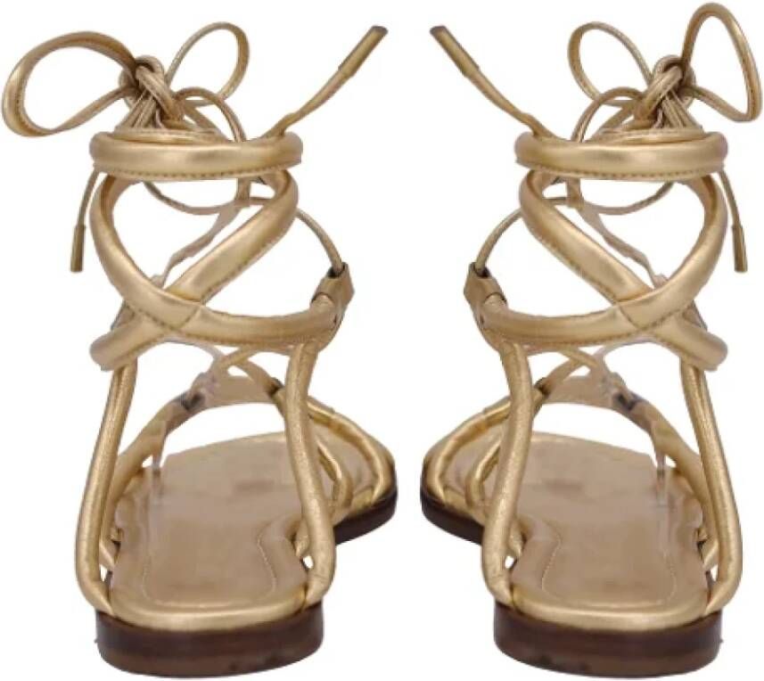 Gianvito Rossi Pre-owned Leather sandals Brown Dames