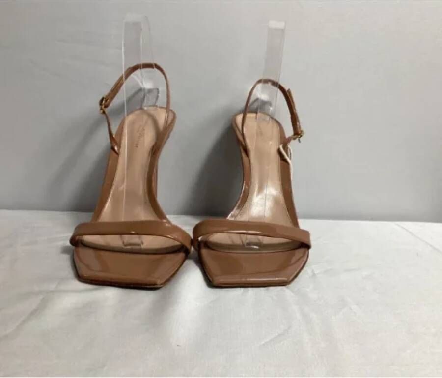 Gianvito Rossi Pre-owned Leather sandals Brown Dames