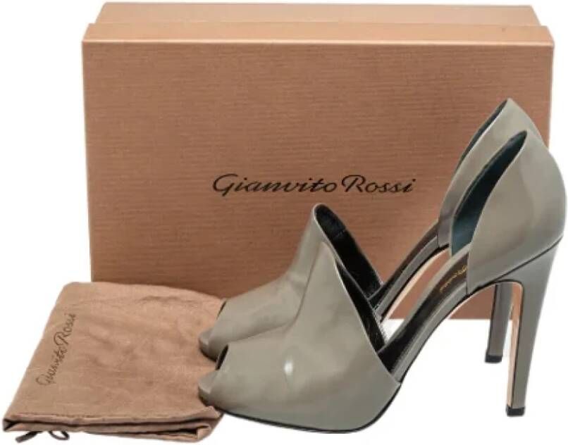 Gianvito Rossi Pre-owned Leather sandals Gray Dames