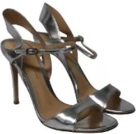 Gianvito Rossi Pre-owned Leather sandals Gray Dames