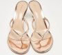 Gianvito Rossi Pre-owned Leather sandals Gray Dames - Thumbnail 3