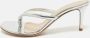 Gianvito Rossi Pre-owned Leather sandals Gray Dames - Thumbnail 2