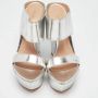 Gianvito Rossi Pre-owned Leather sandals Gray Dames - Thumbnail 3