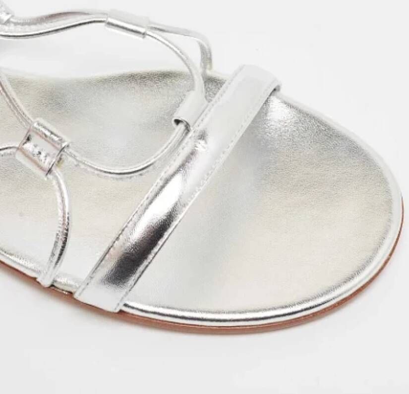 Gianvito Rossi Pre-owned Leather sandals Gray Dames