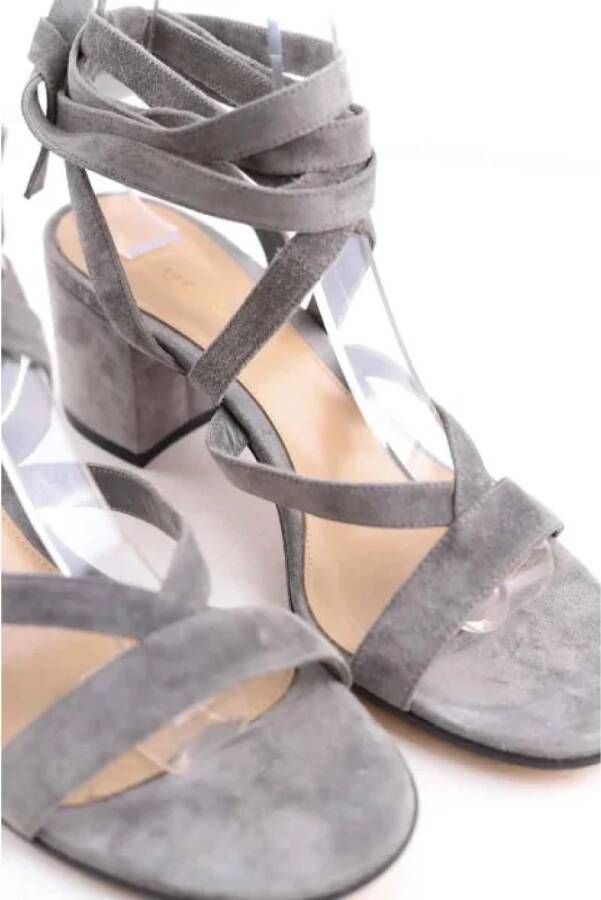 Gianvito Rossi Pre-owned Leather sandals Gray Dames