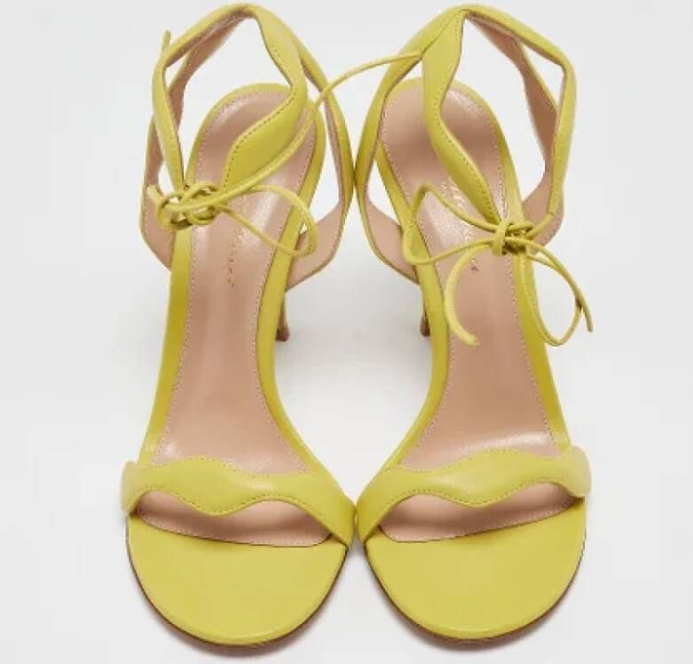 Gianvito Rossi Pre-owned Leather sandals Green Dames