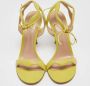 Gianvito Rossi Pre-owned Leather sandals Green Dames - Thumbnail 3