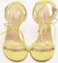 Gianvito Rossi Pre-owned Leather sandals Green Dames - Thumbnail 3