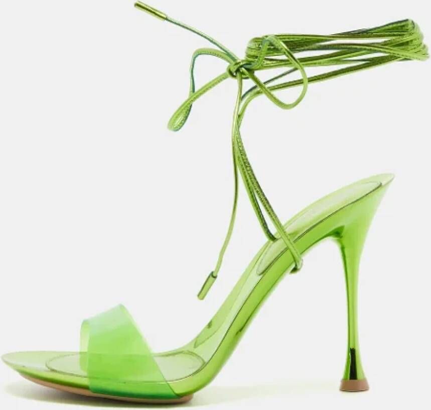 Gianvito Rossi Pre-owned Leather sandals Green Dames