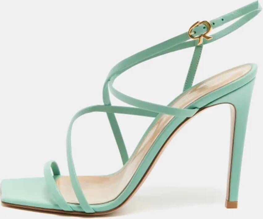 Gianvito Rossi Pre-owned Leather sandals Green Dames