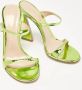 Gianvito Rossi Pre-owned Leather sandals Green Dames - Thumbnail 3