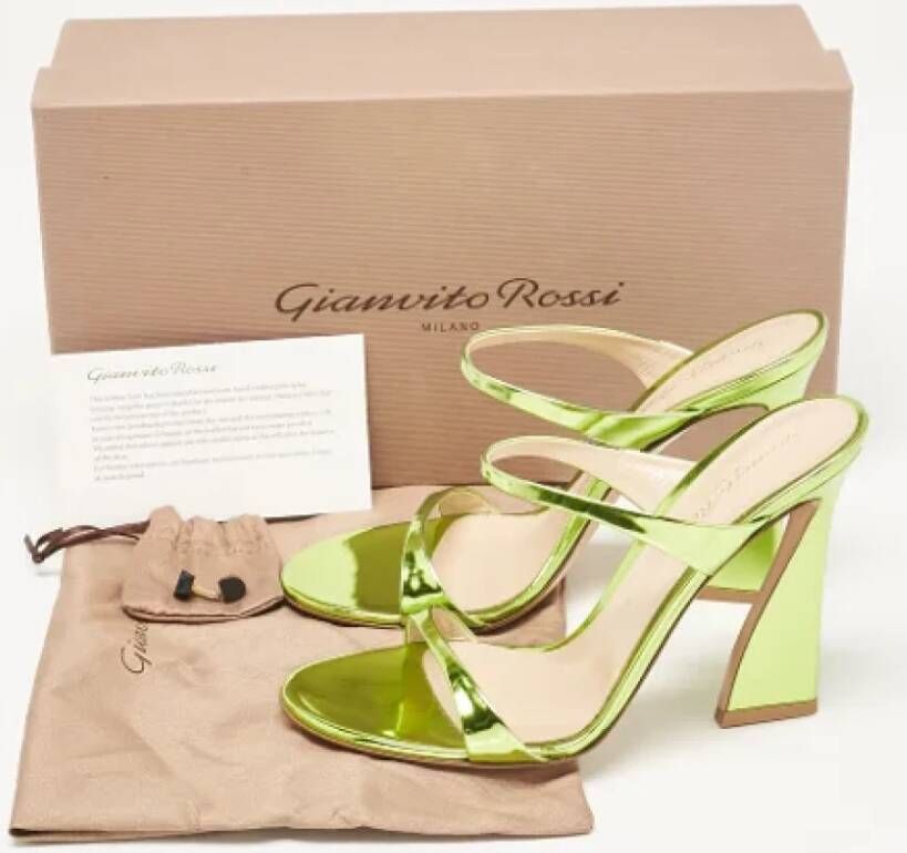 Gianvito Rossi Pre-owned Leather sandals Green Dames