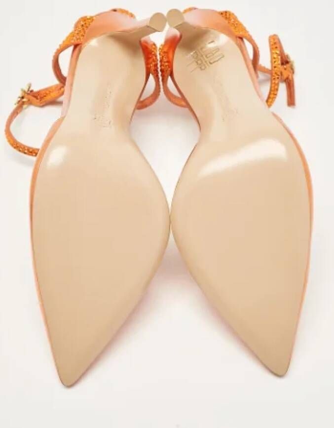 Gianvito Rossi Pre-owned Leather sandals Orange Dames