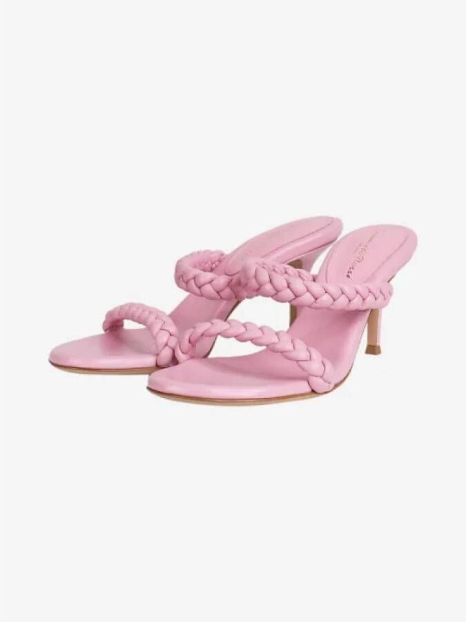 Gianvito Rossi Pre-owned Leather sandals Pink Dames