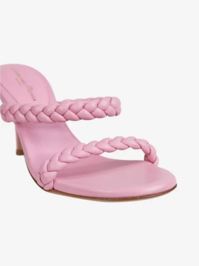 Gianvito Rossi Pre-owned Leather sandals Pink Dames