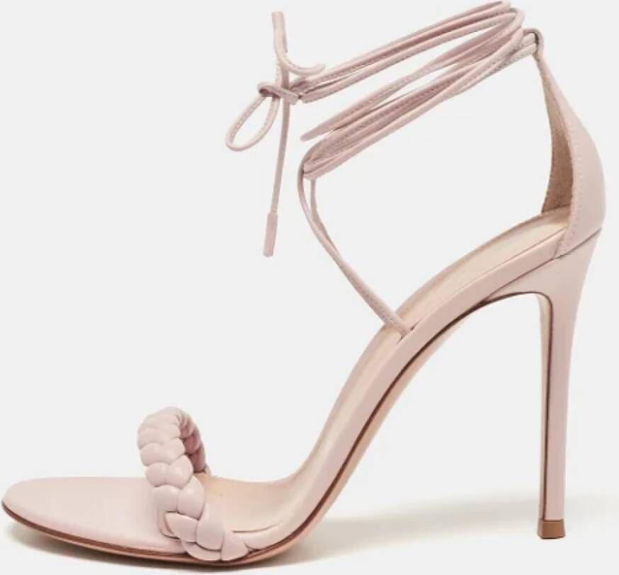 Gianvito Rossi Pre-owned Leather sandals Pink Dames