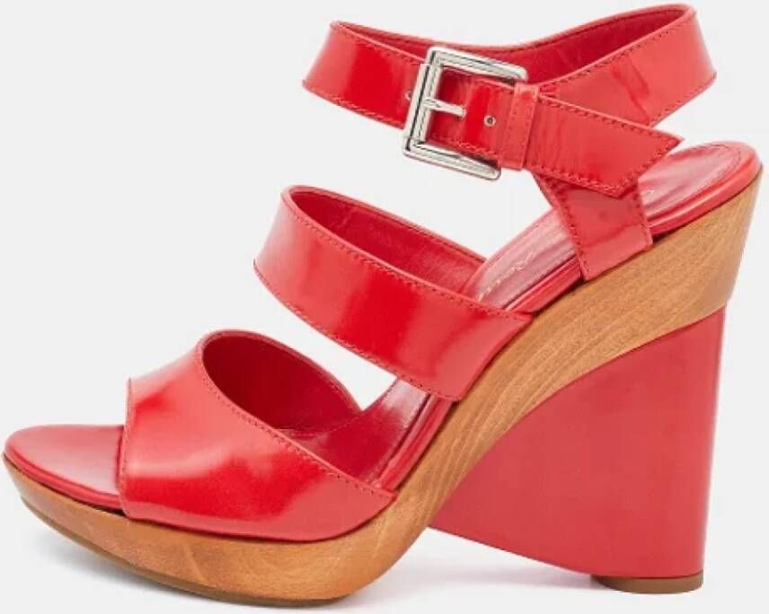 Gianvito Rossi Pre-owned Leather sandals Red Dames