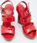 Gianvito Rossi Pre-owned Leather sandals Red Dames - Thumbnail 4