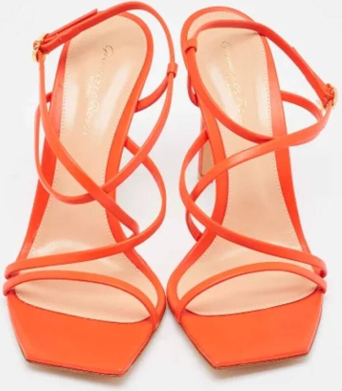 Gianvito Rossi Pre-owned Leather sandals Red Dames