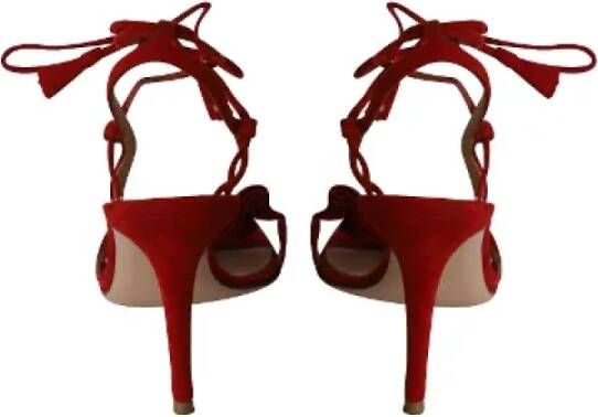 Gianvito Rossi Pre-owned Leather sandals Red Dames