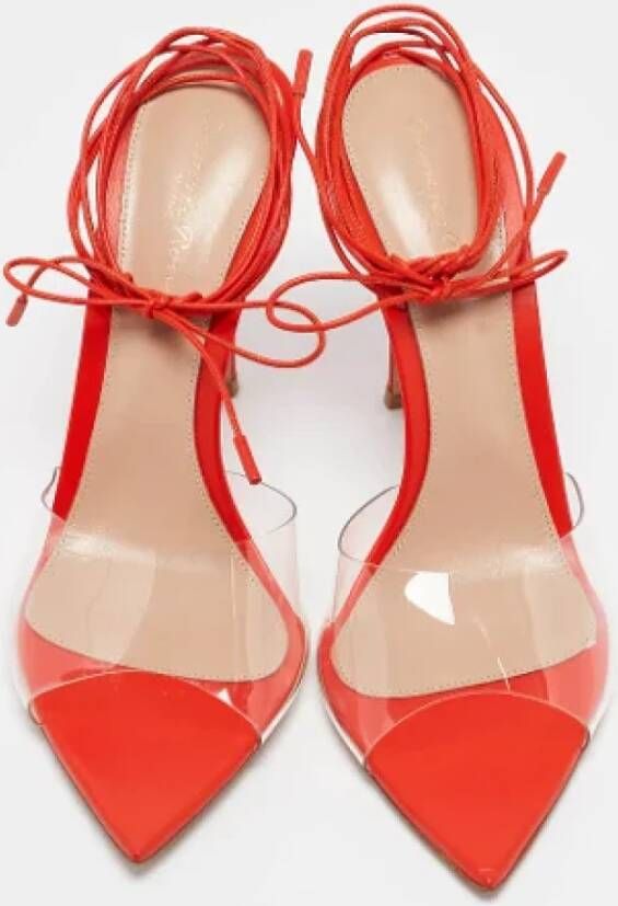 Gianvito Rossi Pre-owned Leather sandals Red Dames