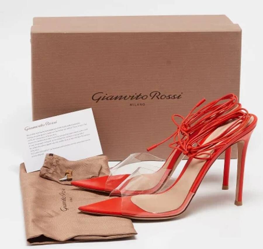 Gianvito Rossi Pre-owned Leather sandals Red Dames