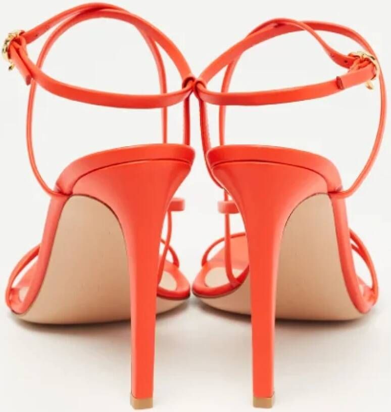 Gianvito Rossi Pre-owned Leather sandals Red Dames